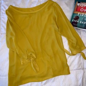 Loft Blouse with Tie Sleeves